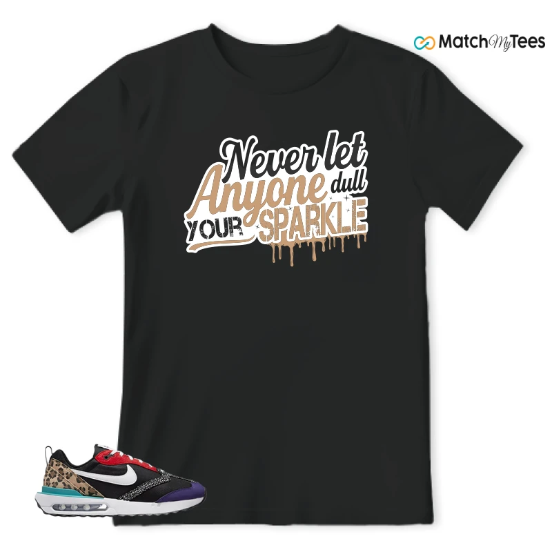 NIKE AIR MAX DAWN SE BLACK SAFARI ANIMAL (WOMEN'S) SNEAKER Matching Tees t-shirt