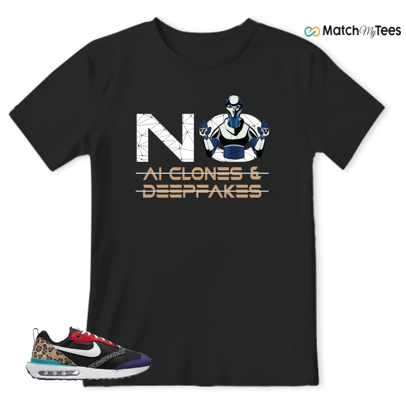 NIKE AIR MAX DAWN SE BLACK SAFARI ANIMAL (WOMEN'S) SNEAKER Matching Tees t-shirt