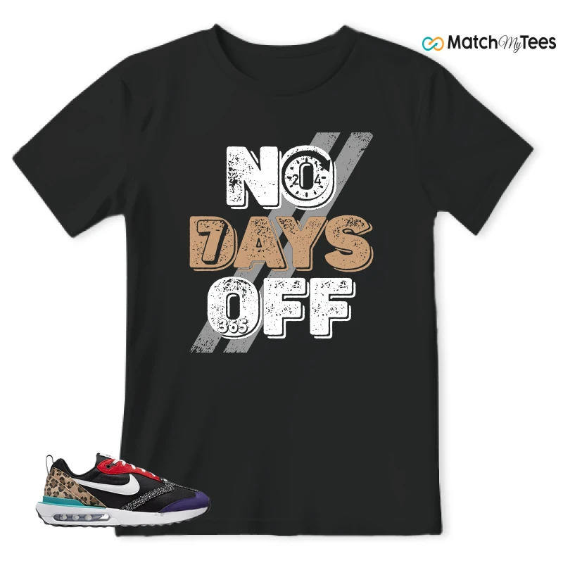 NIKE AIR MAX DAWN SE BLACK SAFARI ANIMAL (WOMEN'S) SNEAKER Matching Tees t-shirt