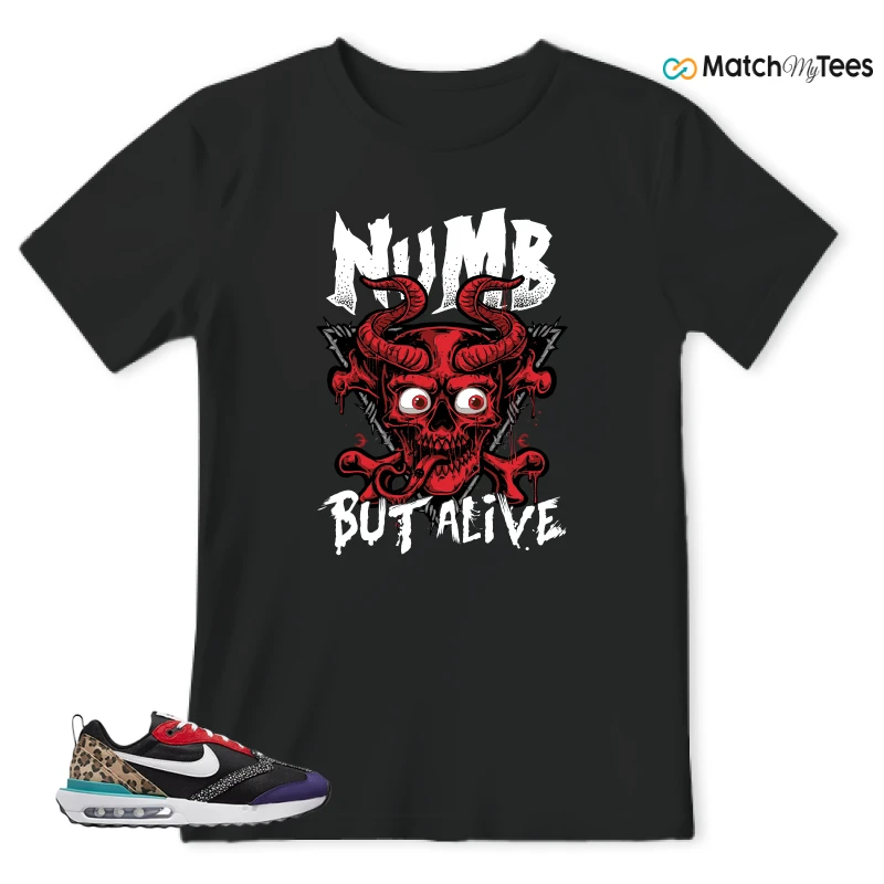 NIKE AIR MAX DAWN SE BLACK SAFARI ANIMAL (WOMEN'S) SNEAKER Matching Tees t-shirt