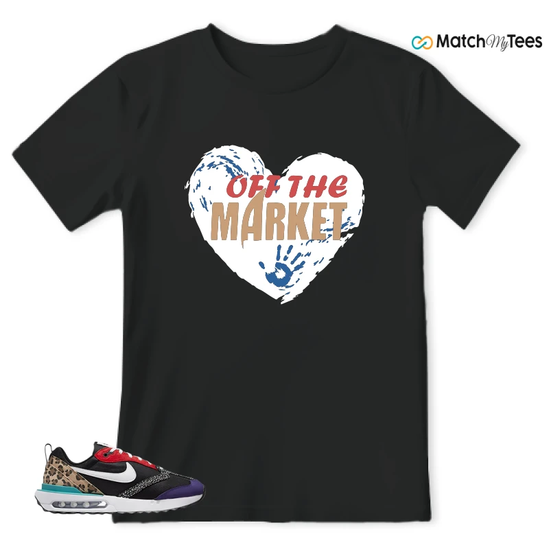 NIKE AIR MAX DAWN SE BLACK SAFARI ANIMAL (WOMEN'S) SNEAKER Matching Tees t-shirt