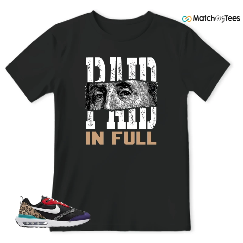 NIKE AIR MAX DAWN SE BLACK SAFARI ANIMAL (WOMEN'S) SNEAKER Matching Tees t-shirt