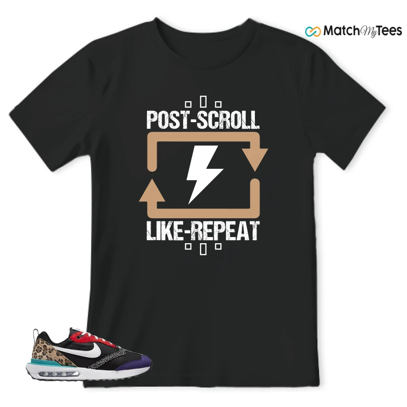 NIKE AIR MAX DAWN SE BLACK SAFARI ANIMAL (WOMEN'S) SNEAKER Matching Tees t-shirt