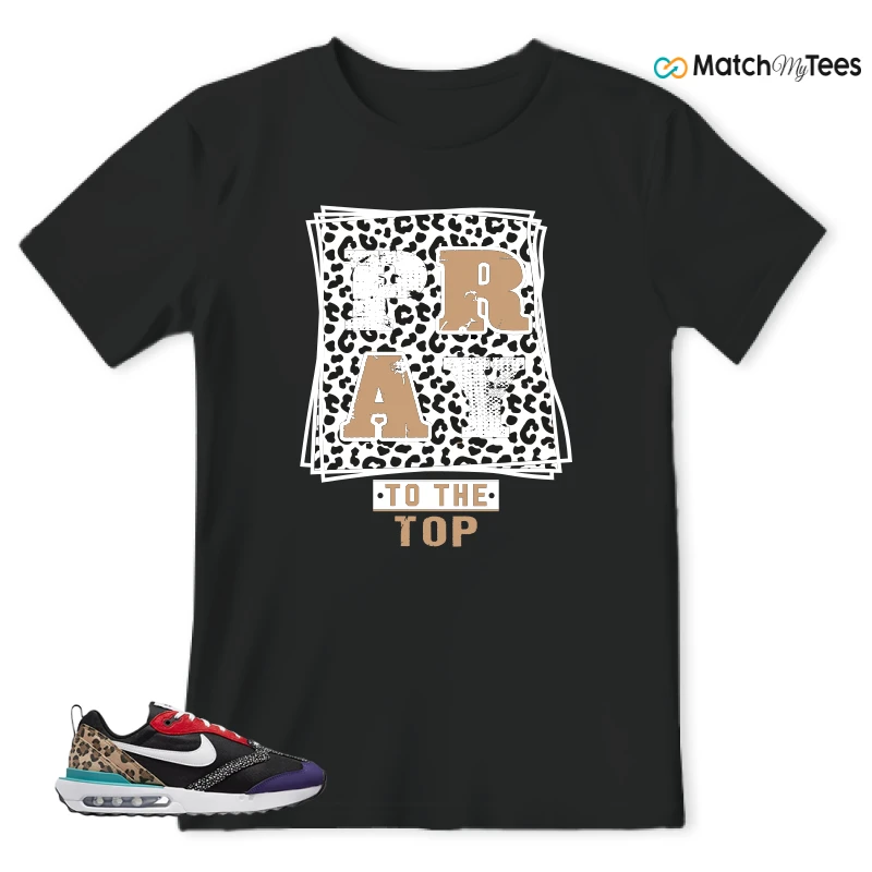 NIKE AIR MAX DAWN SE BLACK SAFARI ANIMAL (WOMEN'S) SNEAKER Matching Tees t-shirt