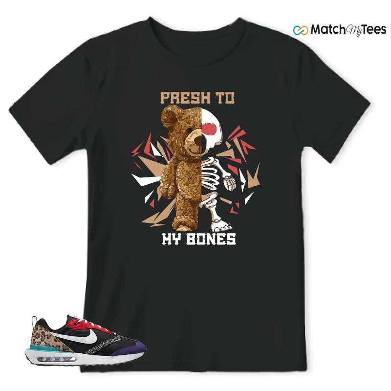 NIKE AIR MAX DAWN SE BLACK SAFARI ANIMAL (WOMEN'S) SNEAKER Matching Tees t-shirt