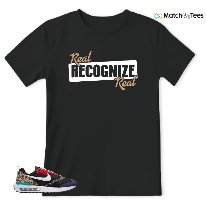 NIKE AIR MAX DAWN SE BLACK SAFARI ANIMAL (WOMEN'S) SNEAKER Matching Tees t-shirt