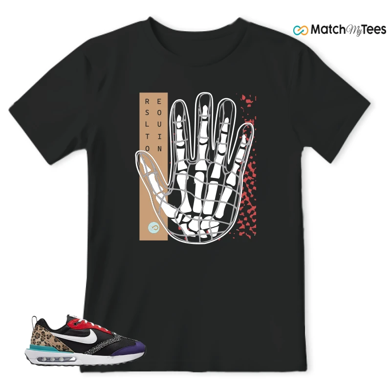 NIKE AIR MAX DAWN SE BLACK SAFARI ANIMAL (WOMEN'S) SNEAKER Matching Tees t-shirt