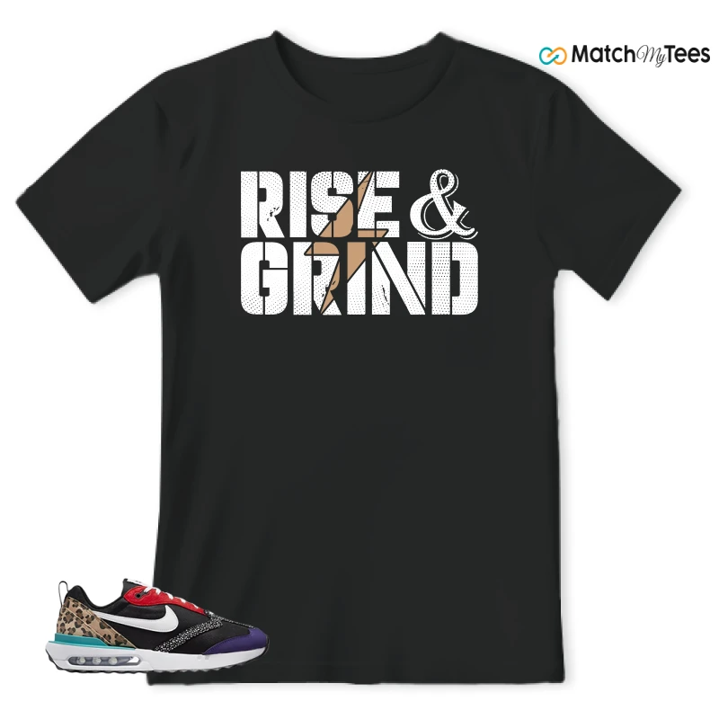 NIKE AIR MAX DAWN SE BLACK SAFARI ANIMAL (WOMEN'S) SNEAKER Matching Tees t-shirt