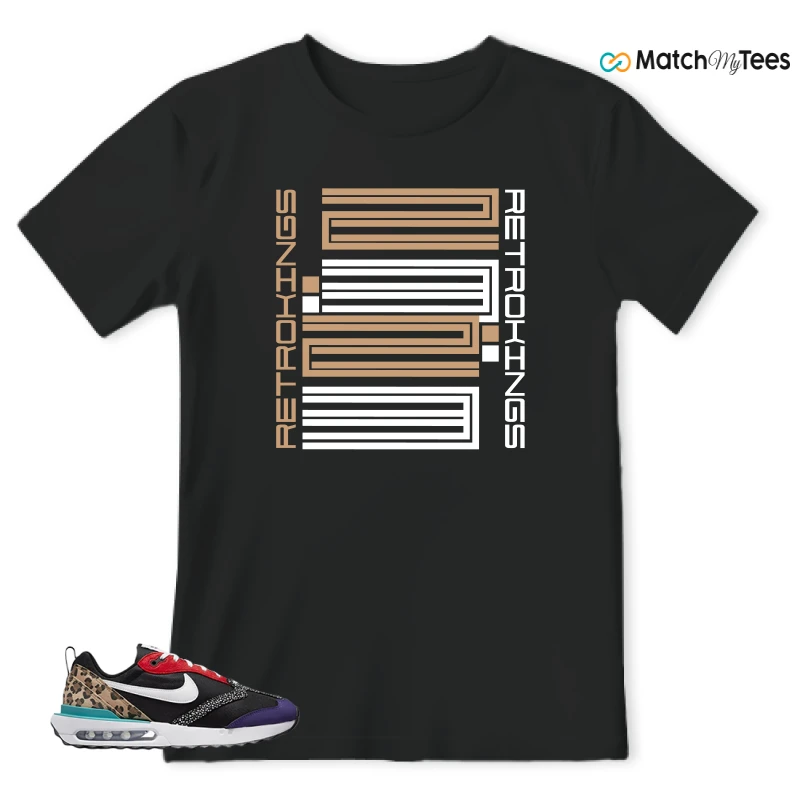 NIKE AIR MAX DAWN SE BLACK SAFARI ANIMAL (WOMEN'S) SNEAKER Matching Tees t-shirt