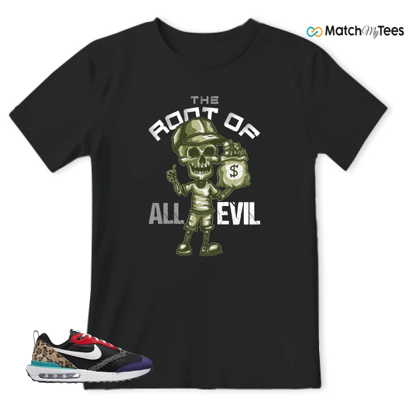 NIKE AIR MAX DAWN SE BLACK SAFARI ANIMAL (WOMEN'S) SNEAKER Matching Tees t-shirt