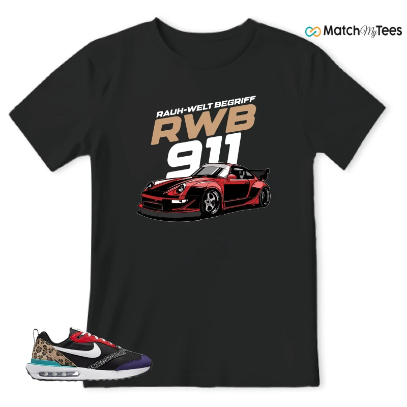 NIKE AIR MAX DAWN SE BLACK SAFARI ANIMAL (WOMEN'S) SNEAKER Matching Tees t-shirt
