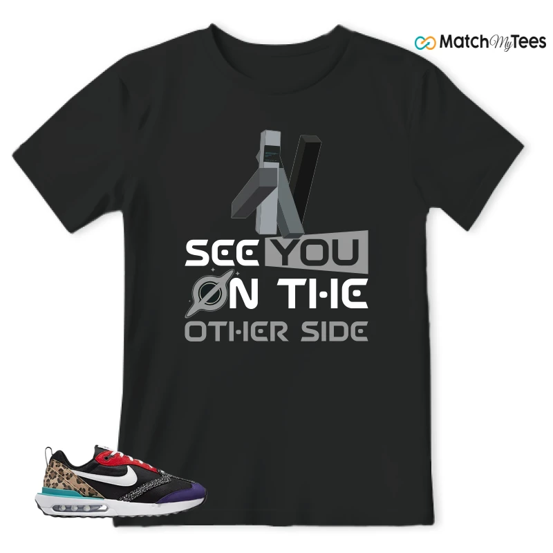 NIKE AIR MAX DAWN SE BLACK SAFARI ANIMAL (WOMEN'S) SNEAKER Matching Tees t-shirt