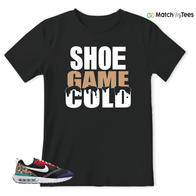 NIKE AIR MAX DAWN SE BLACK SAFARI ANIMAL (WOMEN'S) SNEAKER Matching Tees t-shirt