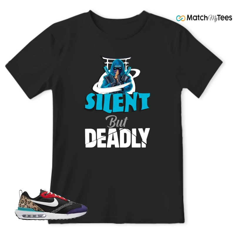 NIKE AIR MAX DAWN SE BLACK SAFARI ANIMAL (WOMEN'S) SNEAKER Matching Tees t-shirt