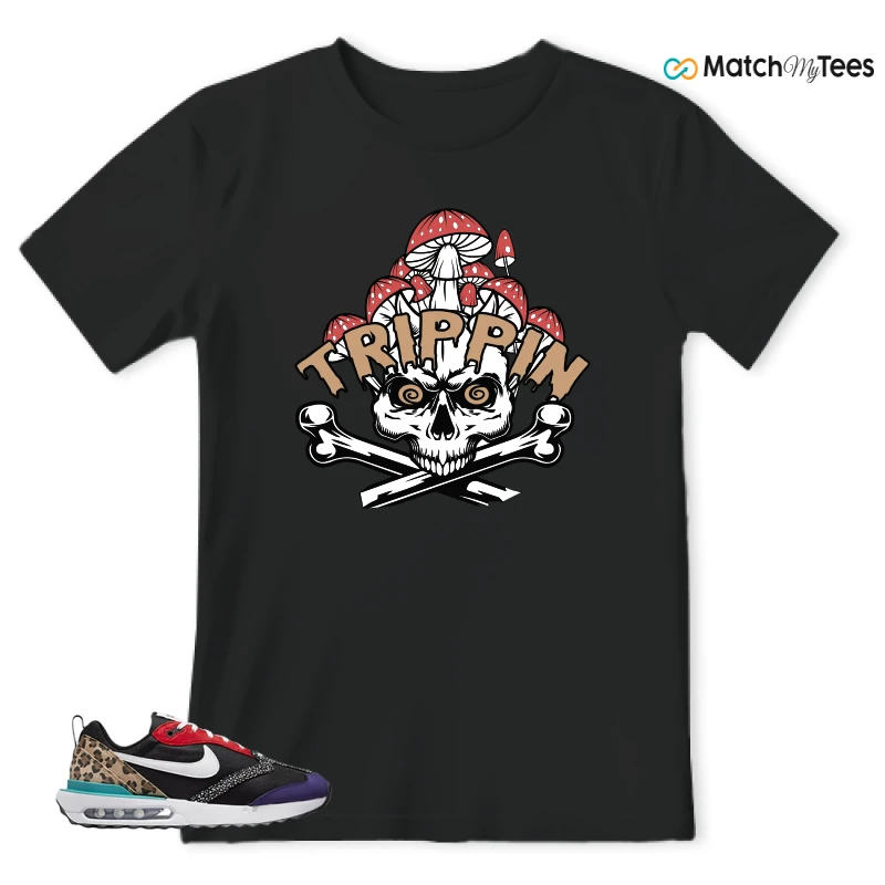 NIKE AIR MAX DAWN SE BLACK SAFARI ANIMAL (WOMEN'S) SNEAKER Matching Tees t-shirt