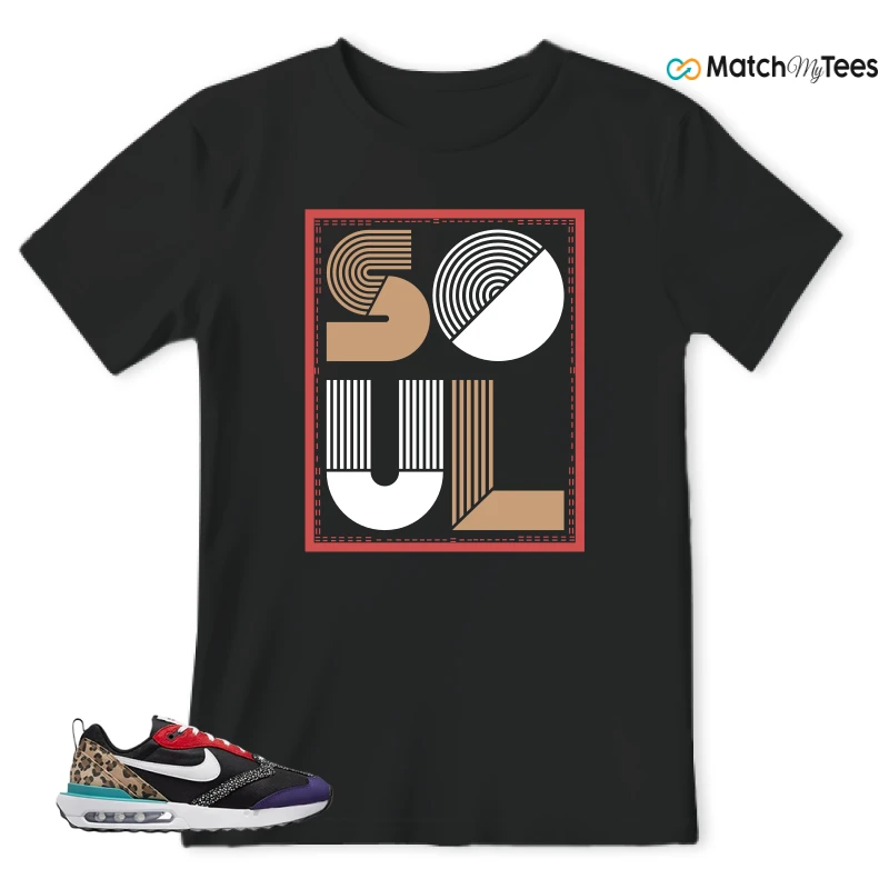 NIKE AIR MAX DAWN SE BLACK SAFARI ANIMAL (WOMEN'S) SNEAKER Matching Tees t-shirt