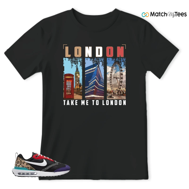 NIKE AIR MAX DAWN SE BLACK SAFARI ANIMAL (WOMEN'S) SNEAKER Matching Tees t-shirt