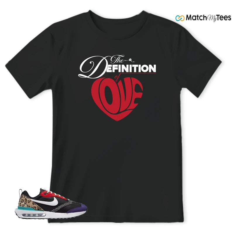 NIKE AIR MAX DAWN SE BLACK SAFARI ANIMAL (WOMEN'S) SNEAKER Matching Tees t-shirt