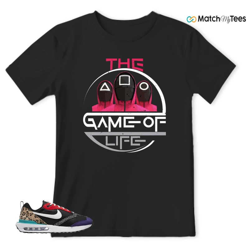 NIKE AIR MAX DAWN SE BLACK SAFARI ANIMAL (WOMEN'S) SNEAKER Matching Tees t-shirt