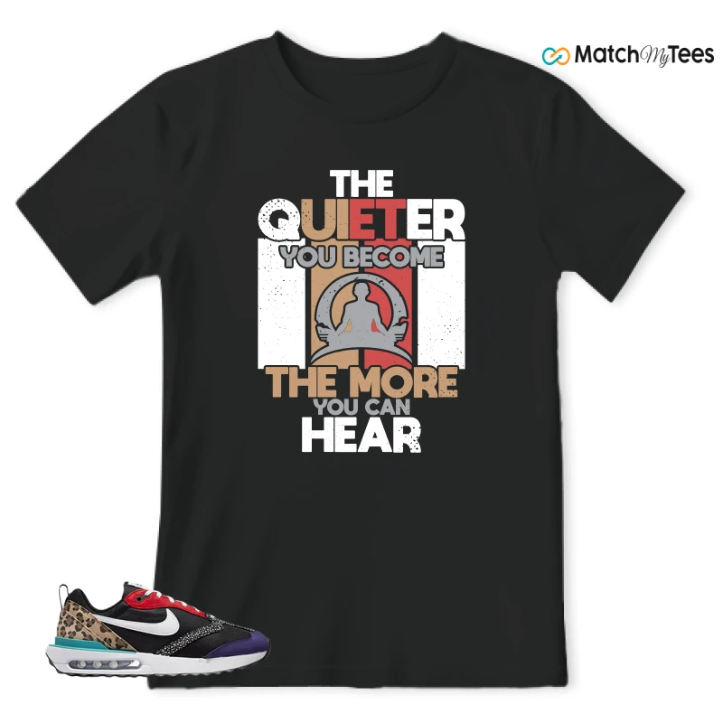 NIKE AIR MAX DAWN SE BLACK SAFARI ANIMAL (WOMEN'S) SNEAKER Matching Tees t-shirt