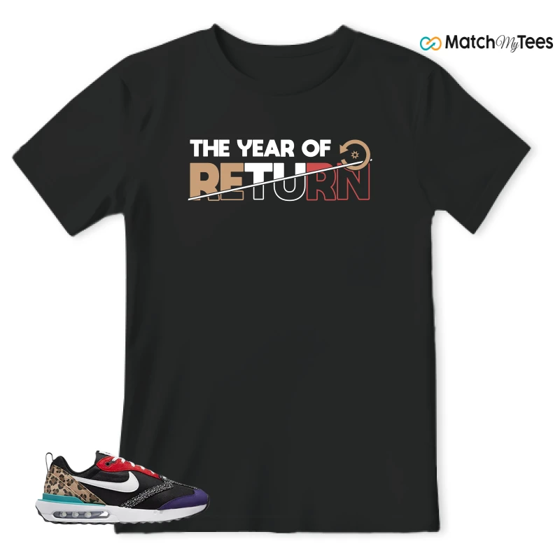 NIKE AIR MAX DAWN SE BLACK SAFARI ANIMAL (WOMEN'S) SNEAKER Matching Tees t-shirt