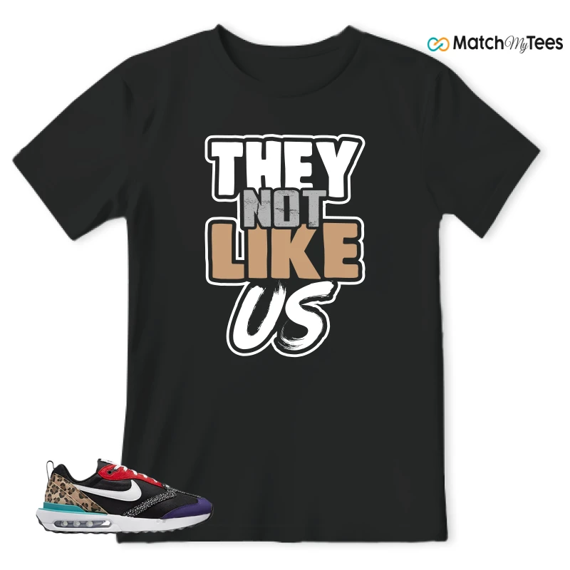 NIKE AIR MAX DAWN SE BLACK SAFARI ANIMAL (WOMEN'S) SNEAKER Matching Tees t-shirt