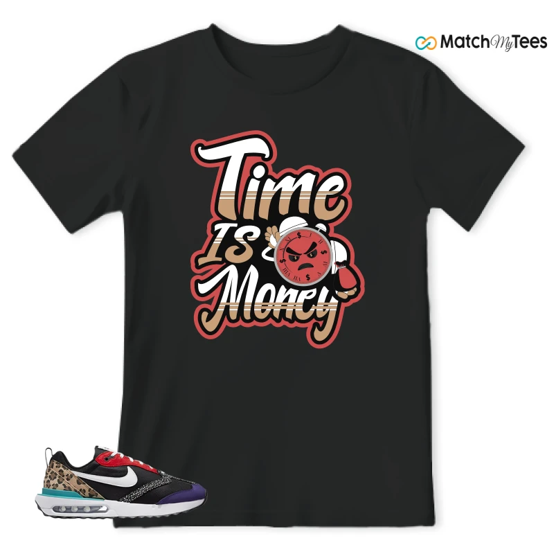 NIKE AIR MAX DAWN SE BLACK SAFARI ANIMAL (WOMEN'S) SNEAKER Matching Tees t-shirt