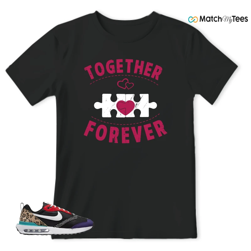 NIKE AIR MAX DAWN SE BLACK SAFARI ANIMAL (WOMEN'S) SNEAKER Matching Tees t-shirt