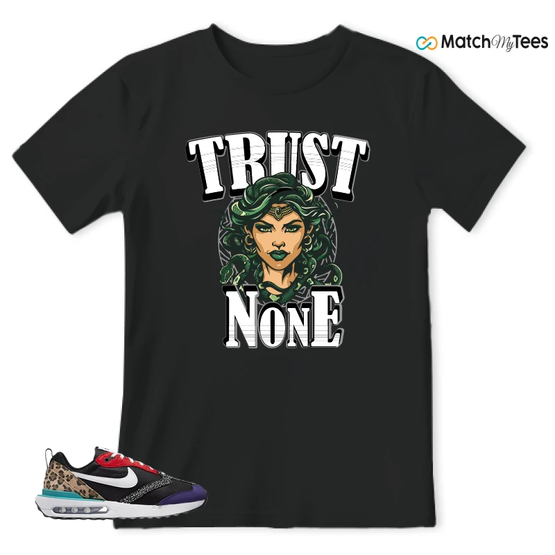 NIKE AIR MAX DAWN SE BLACK SAFARI ANIMAL (WOMEN'S) SNEAKER Matching Tees t-shirt