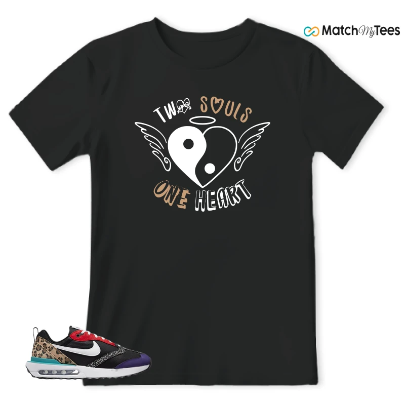NIKE AIR MAX DAWN SE BLACK SAFARI ANIMAL (WOMEN'S) SNEAKER Matching Tees t-shirt