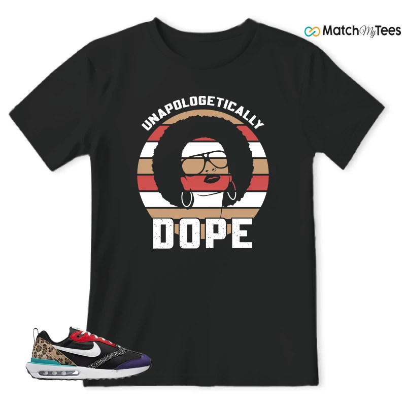 NIKE AIR MAX DAWN SE BLACK SAFARI ANIMAL (WOMEN'S) SNEAKER Matching Tees t-shirt