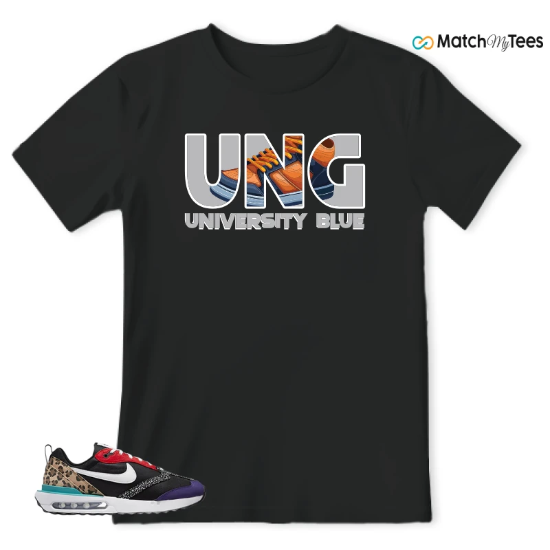 NIKE AIR MAX DAWN SE BLACK SAFARI ANIMAL (WOMEN'S) SNEAKER Matching Tees t-shirt