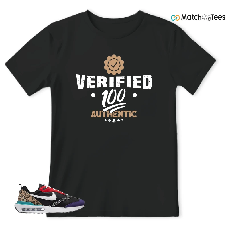 NIKE AIR MAX DAWN SE BLACK SAFARI ANIMAL (WOMEN'S) SNEAKER Matching Tees t-shirt