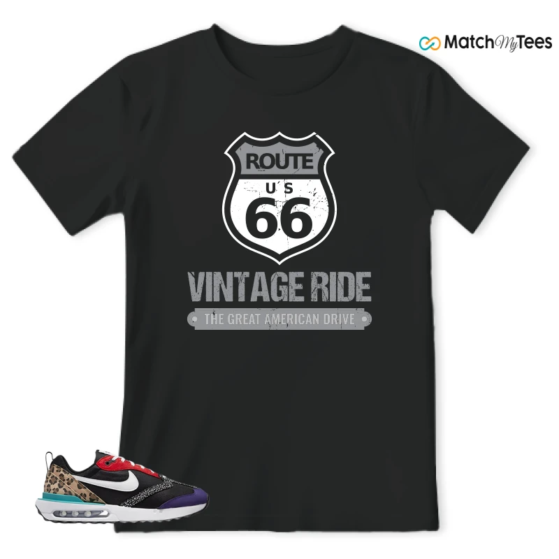 NIKE AIR MAX DAWN SE BLACK SAFARI ANIMAL (WOMEN'S) SNEAKER Matching Tees t-shirt