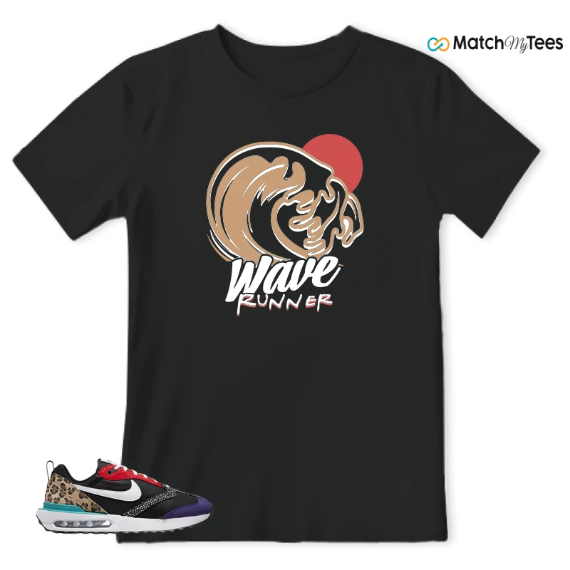 NIKE AIR MAX DAWN SE BLACK SAFARI ANIMAL (WOMEN'S) SNEAKER Matching Tees t-shirt