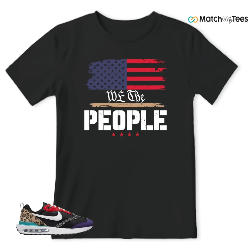 NIKE AIR MAX DAWN SE BLACK SAFARI ANIMAL (WOMEN'S) SNEAKER Matching Tees t-shirt