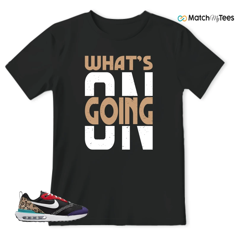 NIKE AIR MAX DAWN SE BLACK SAFARI ANIMAL (WOMEN'S) SNEAKER Matching Tees t-shirt