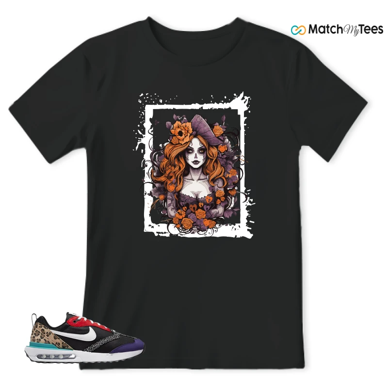 NIKE AIR MAX DAWN SE BLACK SAFARI ANIMAL (WOMEN'S) SNEAKER Matching Tees t-shirt