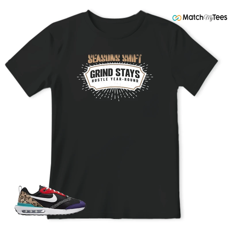 NIKE AIR MAX DAWN SE BLACK SAFARI ANIMAL (WOMEN'S) SNEAKER Matching Tees t-shirt