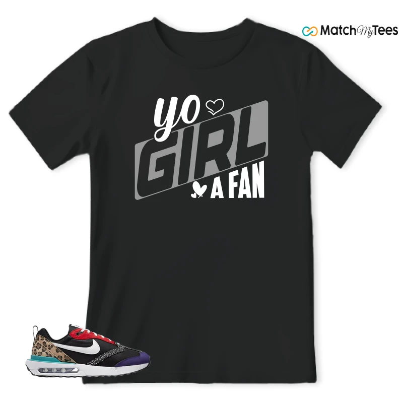 NIKE AIR MAX DAWN SE BLACK SAFARI ANIMAL (WOMEN'S) SNEAKER Matching Tees t-shirt