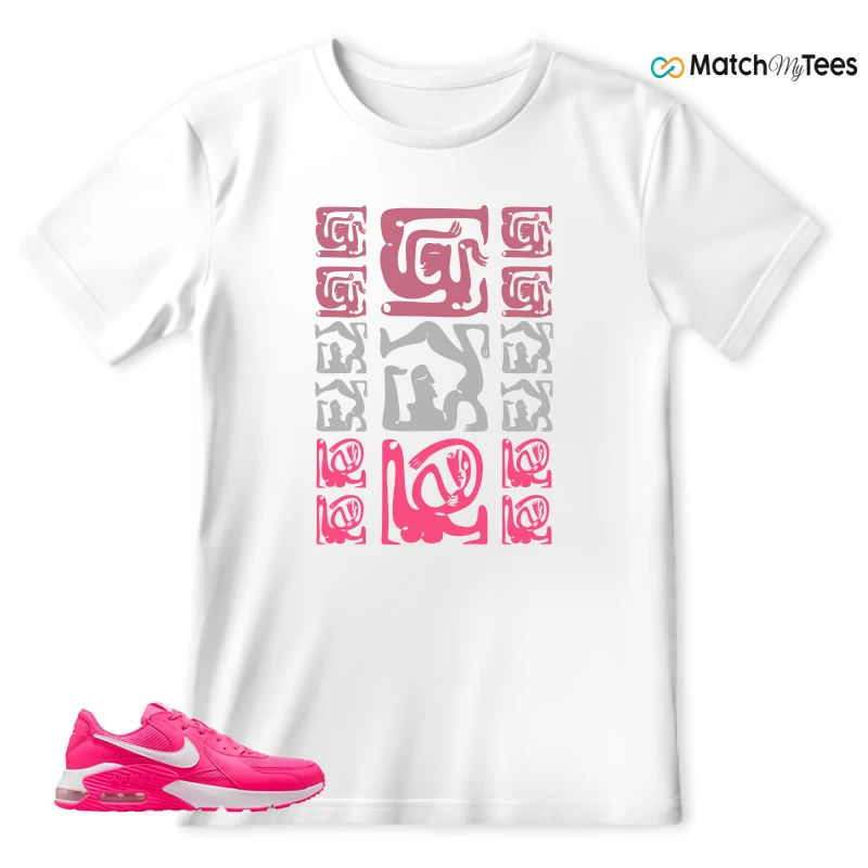 NIKE AIR MAX EXCEE BRIGHT PINK SNEAKER Matching Tees t-shirt