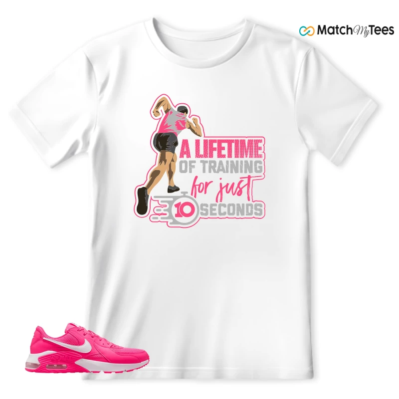 NIKE AIR MAX EXCEE BRIGHT PINK SNEAKER Matching Tees t-shirt