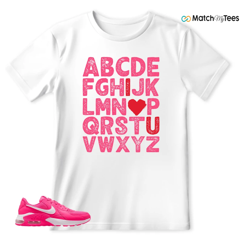 NIKE AIR MAX EXCEE BRIGHT PINK SNEAKER Matching Tees t-shirt