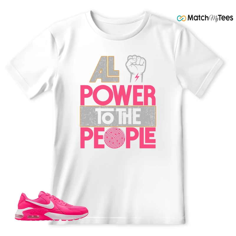 NIKE AIR MAX EXCEE BRIGHT PINK SNEAKER Matching Tees t-shirt