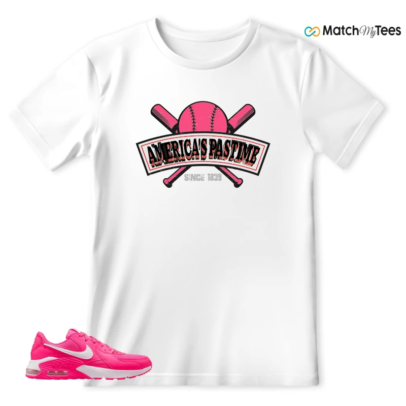 NIKE AIR MAX EXCEE BRIGHT PINK SNEAKER Matching Tees t-shirt