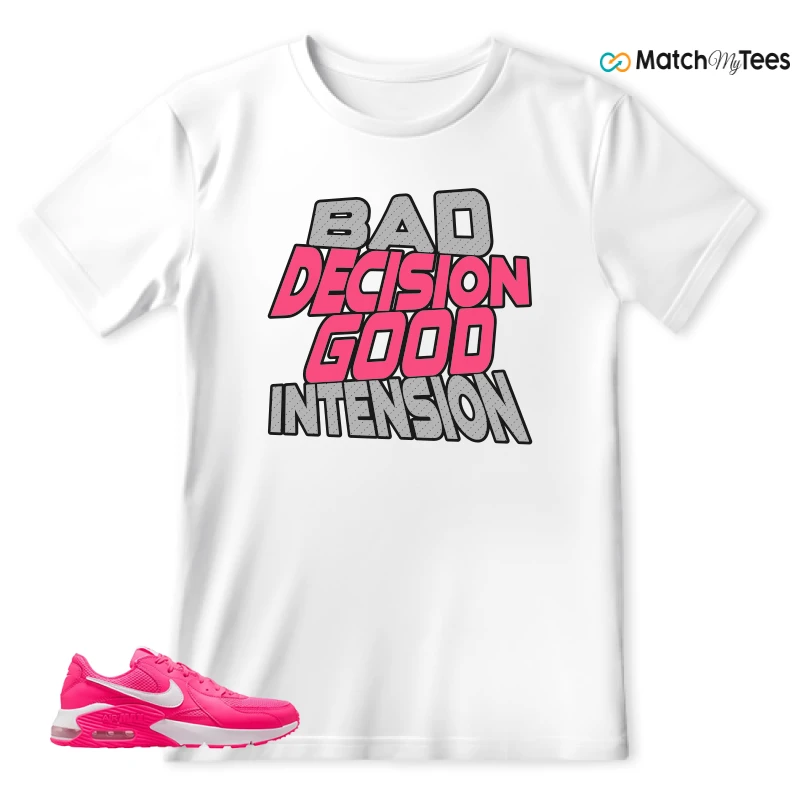 NIKE AIR MAX EXCEE BRIGHT PINK SNEAKER Matching Tees t-shirt
