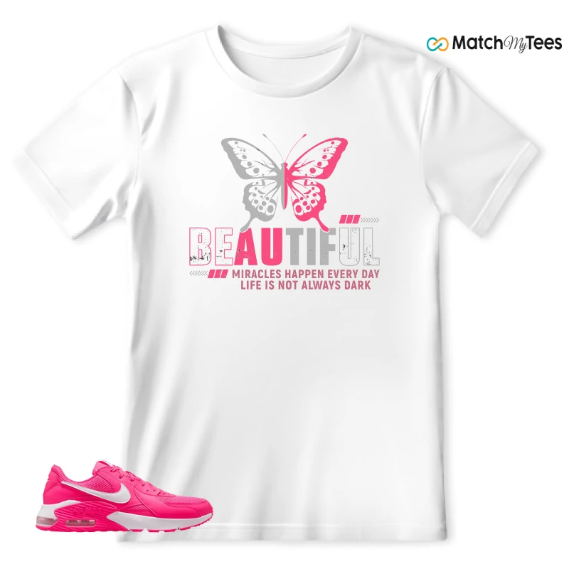 NIKE AIR MAX EXCEE BRIGHT PINK SNEAKER Matching Tees t-shirt
