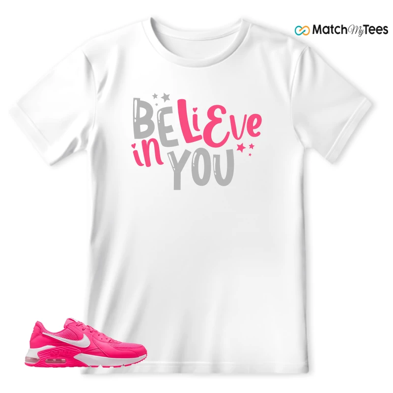 NIKE AIR MAX EXCEE BRIGHT PINK SNEAKER Matching Tees t-shirt