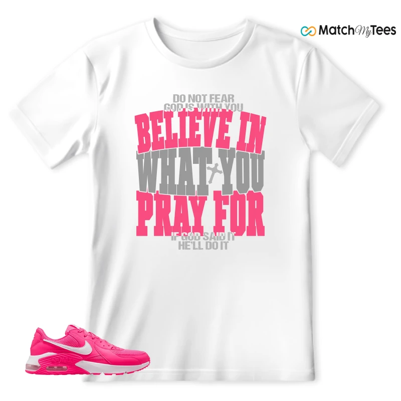 NIKE AIR MAX EXCEE BRIGHT PINK SNEAKER Matching Tees t-shirt