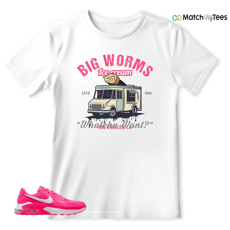 NIKE AIR MAX EXCEE BRIGHT PINK SNEAKER Matching Tees t-shirt